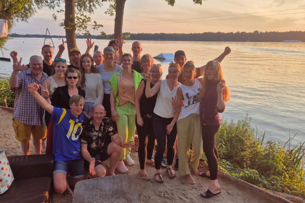 Trinitas Team am Templiner See