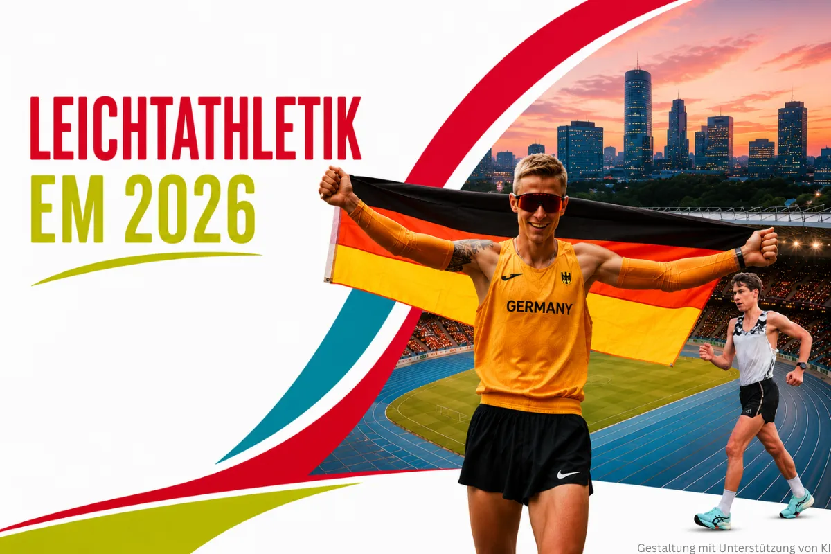 Leichtathletik-EM 2026, Bilder von den Gehern Chrisopher Linke und Johannes Frenzl