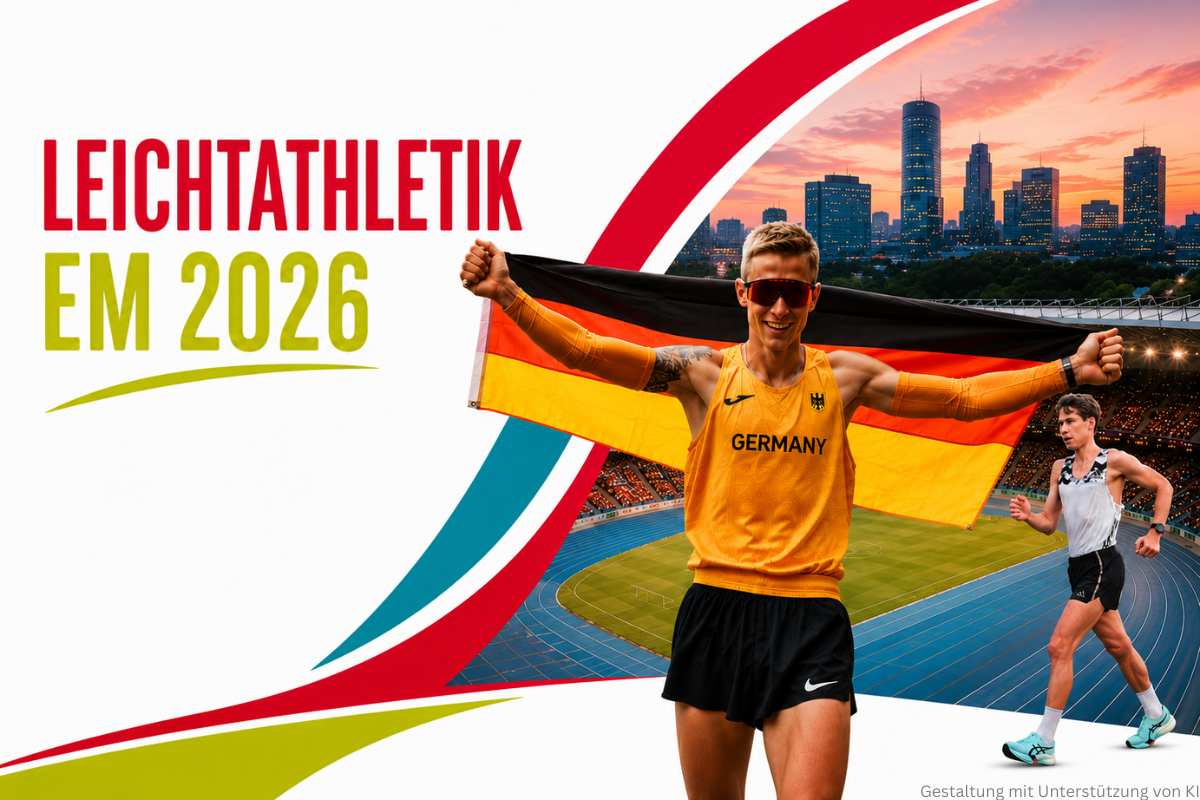 Leichtathletik-EM 2026, Bilder von den Gehern Chrisopher Linke und Johannes Frenzl