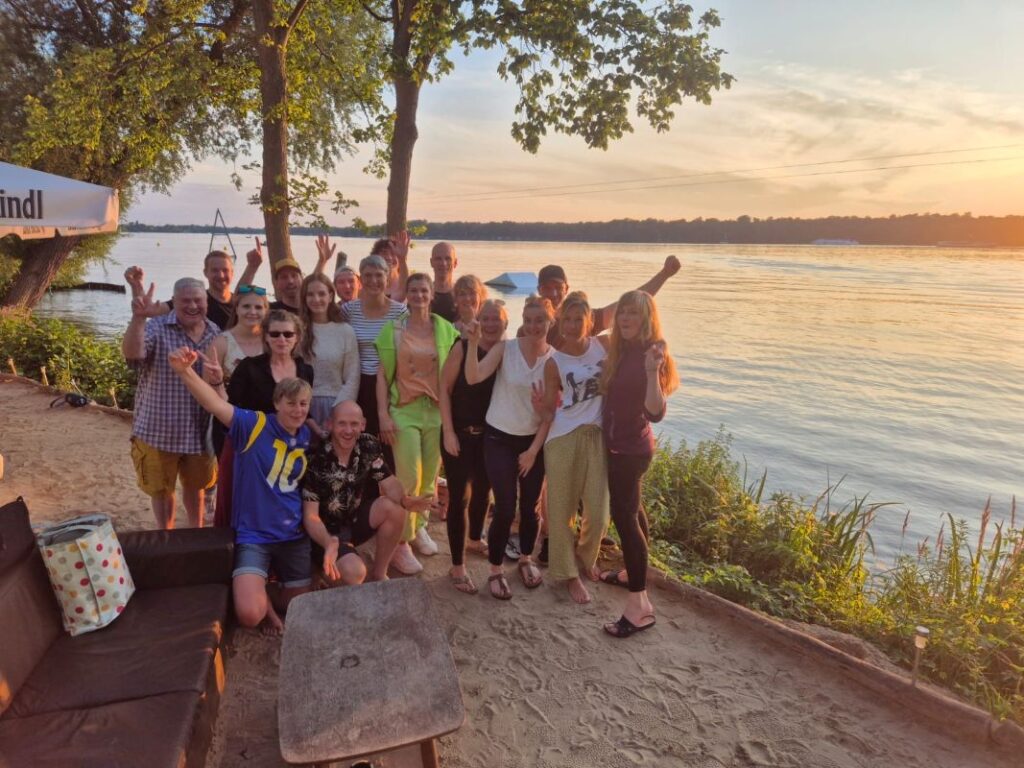 Trinitas Team am Templiner See